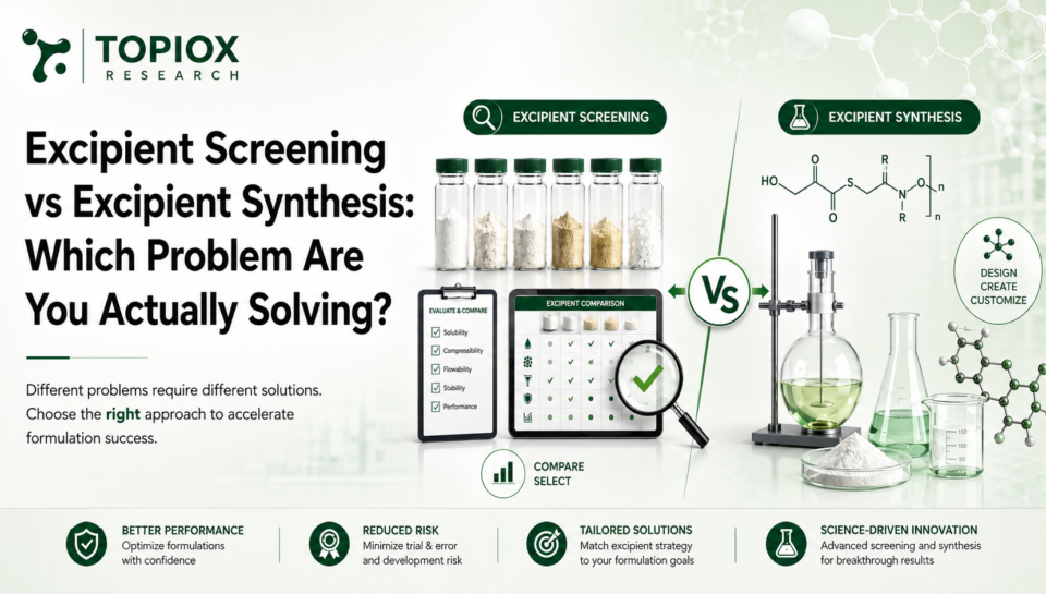 Excipient Screening vs Excipient Synthesis: Which Problem Are You Actually Solving?